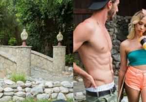 Horny blonde coed Khloe Kapri seduces fit stranger, gives him a head and slides his cock in her wet cunt