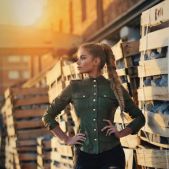 Pamela - Blonde German Gym Fitness Babe - Hot Legs & Ass
