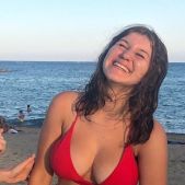 Hot teens with big tits in bikini