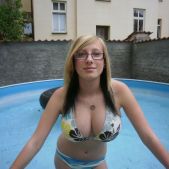 Hot teens with big tits in bikini